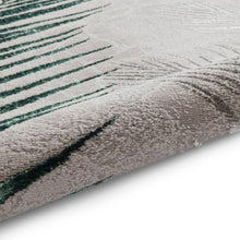 Load image into Gallery viewer, Grey and Green Ribbed Leaf Area Rug - Creation