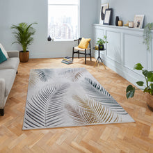 Load image into Gallery viewer, Grey and Multi Ribbed Leaf Area Rug - Creation
