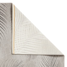 Load image into Gallery viewer, Grey and Silver Ribbed Leaf Area Rug - Creation