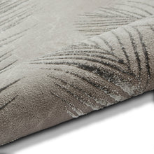 Load image into Gallery viewer, Grey and Silver Ribbed Leaf Area Rug - Creation
