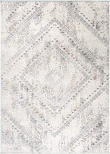 Load image into Gallery viewer, Grey Flecked Aztec Designer Area Rug - Dorsey