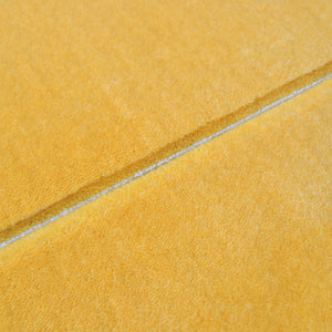 Yellow Soft Carved Living Room Rug - Mora