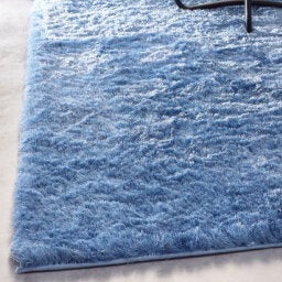 Denim Blue 4.5cm Shaggy Rug - Shimmer