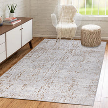 Load image into Gallery viewer, Ochre Flecked Minimalist Abstract Living Room Rug - Monalisa