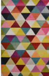 Stunning Colourful Diamonds Living Room Rug - Perth