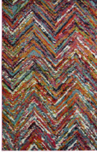 Load image into Gallery viewer, Designer Multicoloured Chevron Living Room Rug - Perth