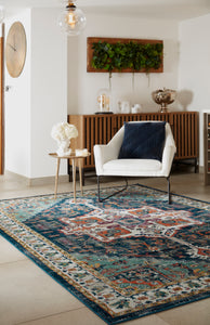 Emerald Green Traditional Living Room Rug -  Granada