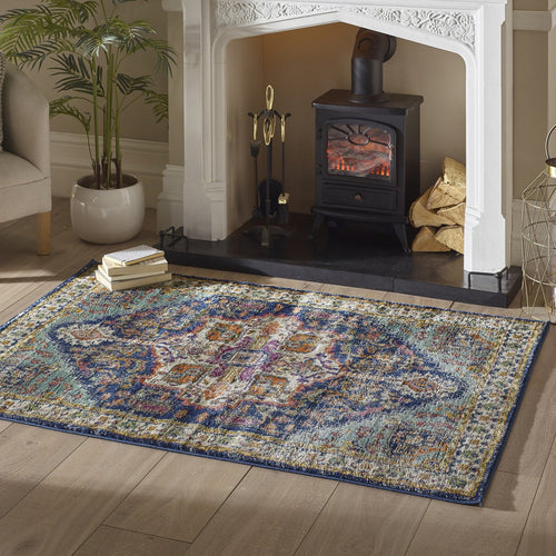 Emerald Green Traditional Living Room Rug -  Granada