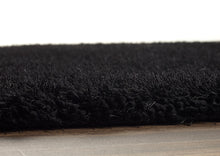 Load image into Gallery viewer, Sumptuous Black 45mm Deep Shaggy Rug - Chicago