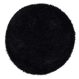 Sumptuous Black 45mm Deep Shaggy Rug - Chicago