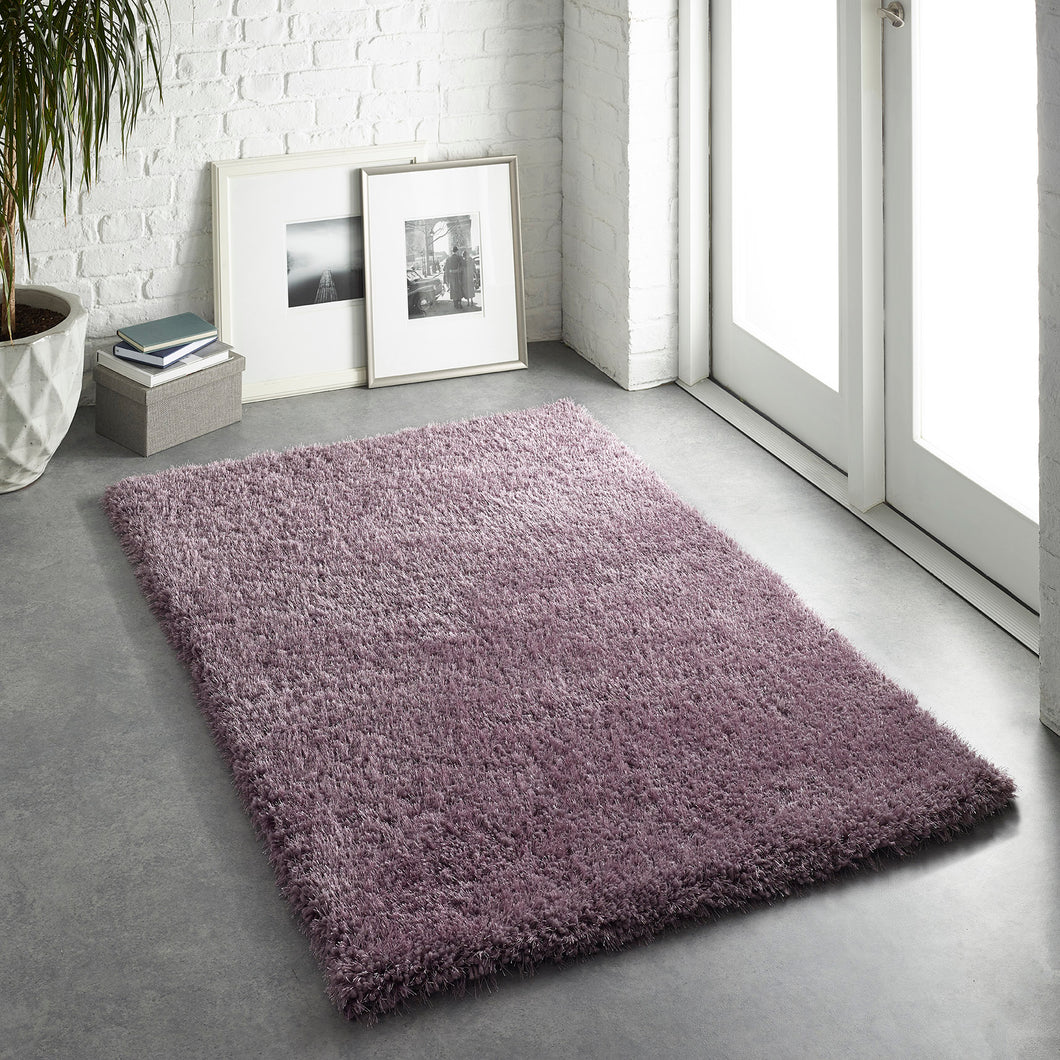 Soft Lavendar Latte 45mm Shaggy Rug - Chicago