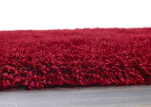 Rich Red Sumptuous 45mm Shaggy Rug - Chicago