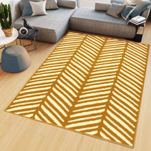 Load image into Gallery viewer, Ochre Herringbone Living Room Rug - Islay