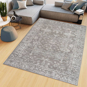 Transitional Beige Oriental Living Room Rug - Islay