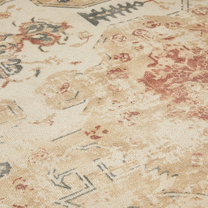 Natural Warm Tribal Living Room Rug - Trio