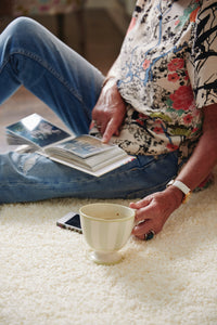Ivory Washable & Hypoallergenic Shaggy Rug - My Rug