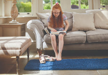 Load image into Gallery viewer, Midnight Blue Washable &amp; Non Slip Shaggy Rug - My Rug