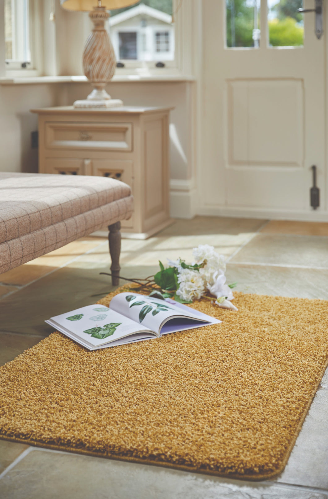 Ochre Washable & Hypoallergenic Shaggy Rug - My Rug