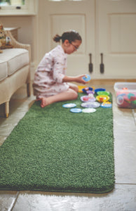 Forest Green Washable & Non Slip Shaggy Rug - My Rug