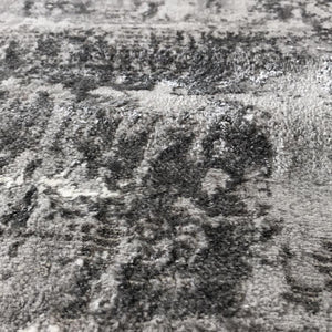 Modern Grey Abstract Living Room Rug - Tuscana