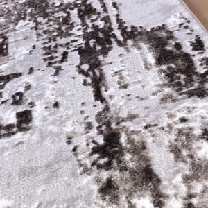 Contemporary Brown Abstract Living Room Rug - Tuscana