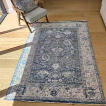 Load image into Gallery viewer, Denim Blue Distressed Oriental Rug - Ravenna