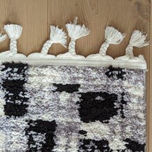 Load image into Gallery viewer, Long Grey Fringed Shaggy Runner Rug - Lush