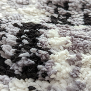 Long Grey Fringed Shaggy Runner Rug - Lush