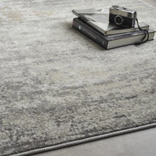 Load image into Gallery viewer, Grey Modern Abstract Area Rug - Poetic Reflection