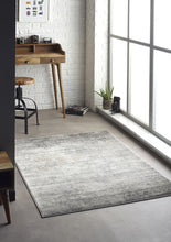 Load image into Gallery viewer, Grey Modern Abstract Area Rug - Poetic Reflection