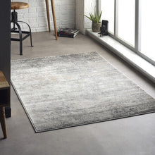 Load image into Gallery viewer, Grey Modern Abstract Area Rug - Poetic Reflection