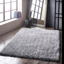 Load image into Gallery viewer, Luxurious Silver 6cm Microfibre Shaggy Rug - Ritzy