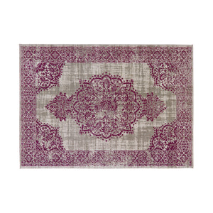 Raspberry Traditional Medallion Rug - Saville