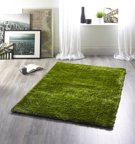 Forest Green 4.5cm Shaggy Rug - Shimmer