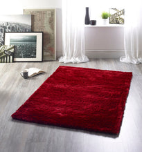 Load image into Gallery viewer, Red Cosy 4.5cm Shaggy Rug - Shimmer