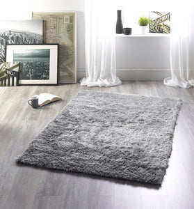 Silver Cosy 4.5cm Shaggy Rug - Shimmer