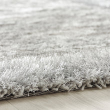 Load image into Gallery viewer, Deep Grey Bordered 4.5cm Shaggy Rug - Shimmer