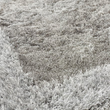 Load image into Gallery viewer, Deep Grey Bordered 4.5cm Shaggy Rug - Shimmer