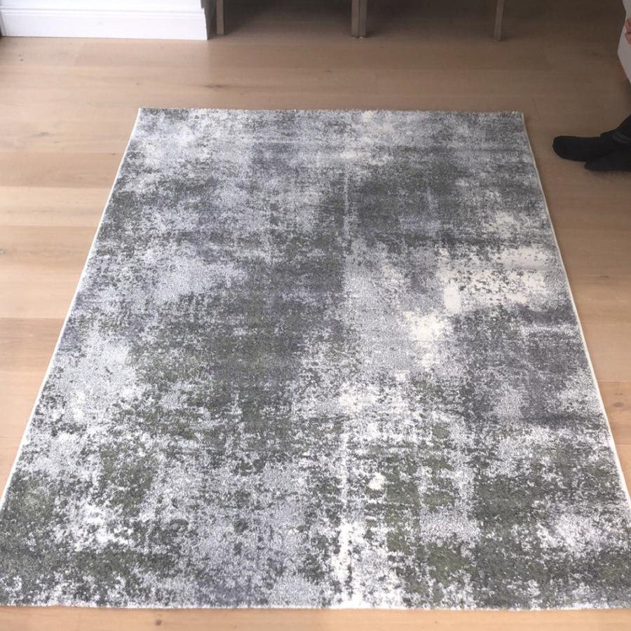 Emerald Abstract Soft Living Room Rug - Sundby