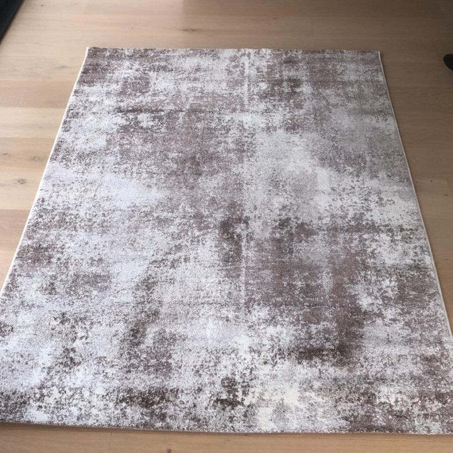 Mushroom Abstract Dense Living Room Rug - Sundby