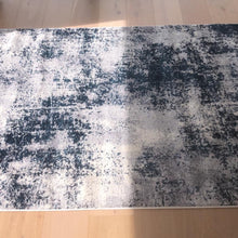 Load image into Gallery viewer, Navy Abstract Living Room Rug - Sundby