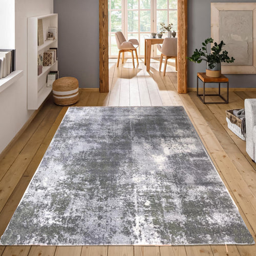 Emerald Abstract Soft Living Room Rug - Sundby