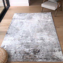 Load image into Gallery viewer, Modern Soft Grey Abstract Living Room Rug - Tuscana
