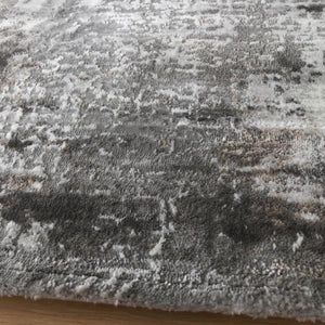 Modern Soft Grey Abstract Living Room Rug - Tuscana