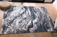 Load image into Gallery viewer, Navy Blue Abstract Living Room Rug - Tuscana
