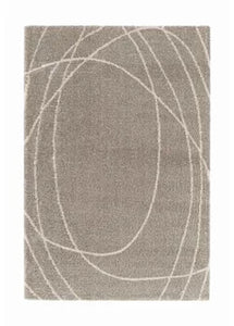 Light Beige Soft Squiggle Shaggy Rug - Arteen