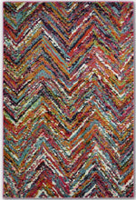 Load image into Gallery viewer, Designer Multicoloured Chevron Living Room Rug - Perth