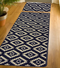 Load image into Gallery viewer, Navy Non Slip Runner and Doormat Set  - Matre