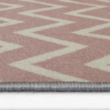 Load image into Gallery viewer, Pink Chevron Doormat and Runner Rug - Matre
