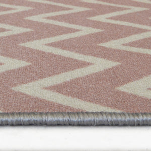 Pink Chevron Doormat and Runner Rug - Matre